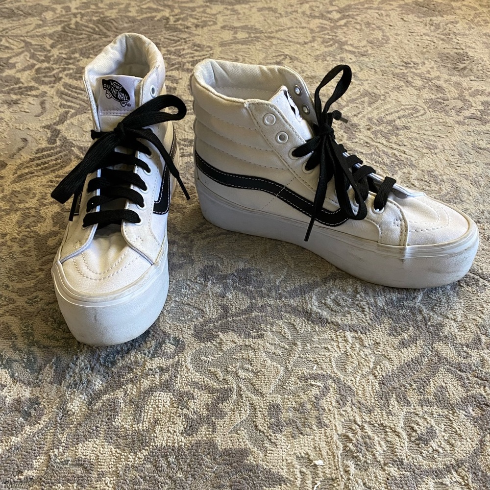 Vans white high tops